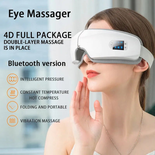 4D Smart Eye Massager Relieves Fatigue And Dark Circles - Blissfullplanet