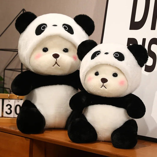 Kawaii Little Bear in Panda Clothes Plush Toy - Blissfullplanet